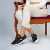 Baskets véganes de ville unisexe Noir / Rouge Winton - Meanwhile Boutique